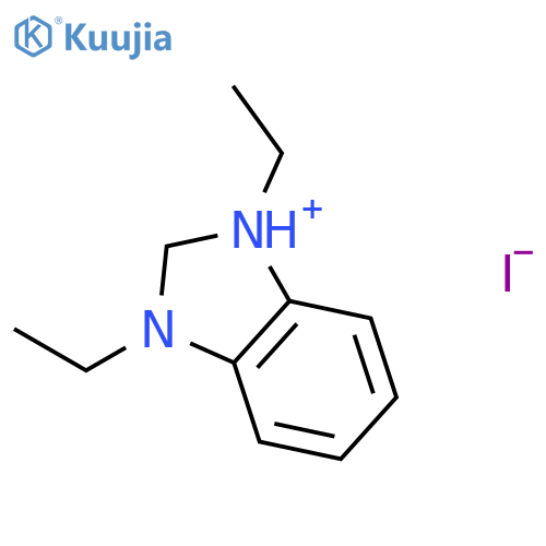 1H-Benzimidazolium, 1,3-diethyl-, iodide structure