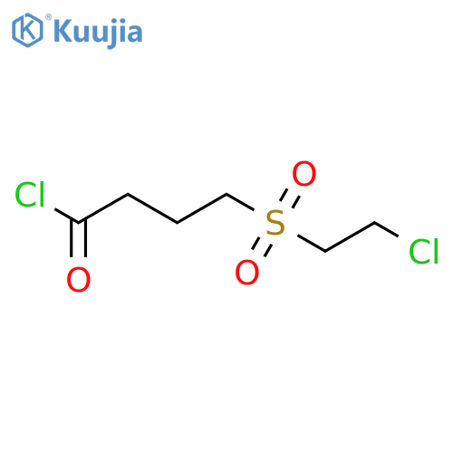 Butanoyl chloride, 4-[(2-chloroethyl)sulfonyl]- structure
