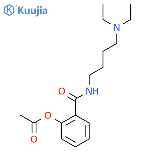 Benzamide,2-(acetyloxy)-N-[4-(diethylamino)butyl]- structure