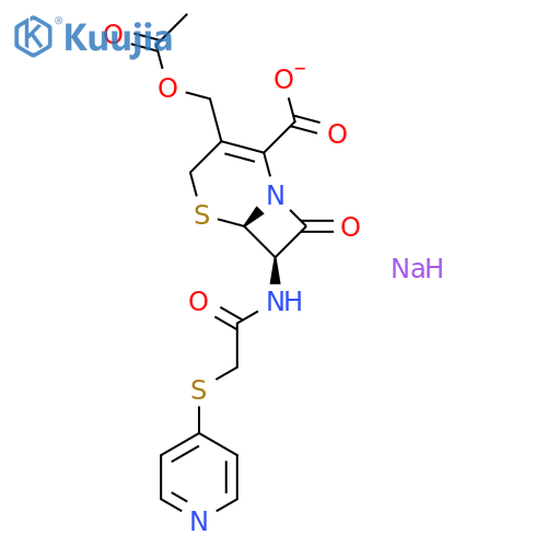 Cephapirin sodium structure