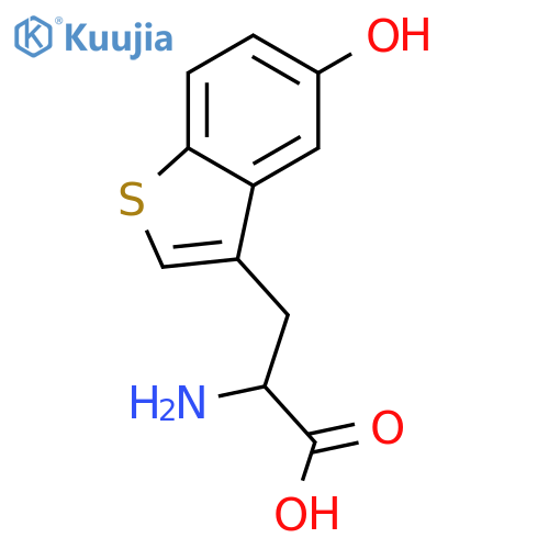 Benzo[b]thiophene-3-propanoicacid, a-amino-5-hydroxy- structure