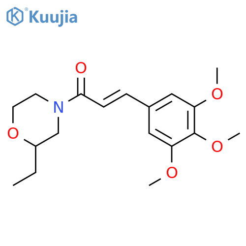 Morpholine,3-ethyl-4-[2-(3,4,5-trimethoxyphenyl)ethenyl]- structure