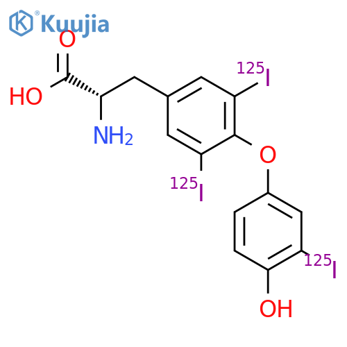 L-Tyrosine,O-[4-hydroxy-3-(iodo-125I)phenyl]-3,5-di(iodo-125I)- structure