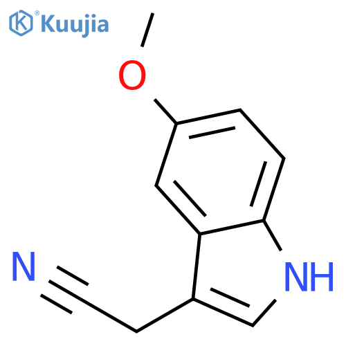 5-Methoxyindole-3-acetonitrile structure