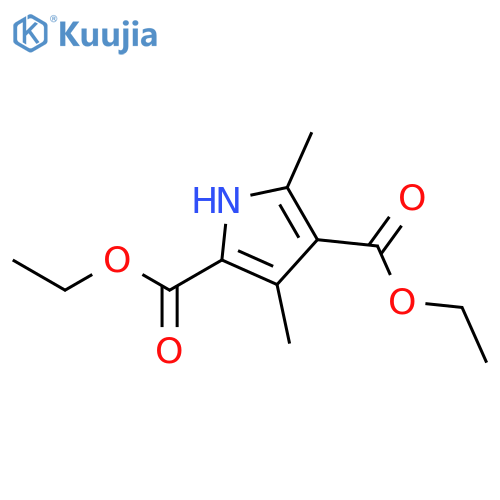 Diethyl 3,5-dimethyl-1H-pyrrole-2,4-dicarboxylate structure