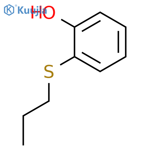 Phenol, o-(propylthio)- structure