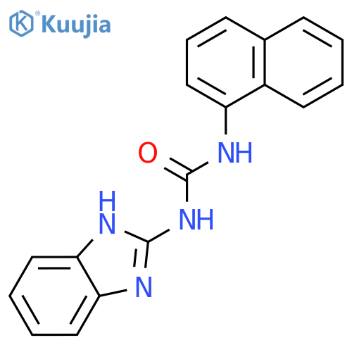 UREA, N-1H-BENZIMIDAZOL-2-YL-N'-1-NAPHTHALENYL- structure