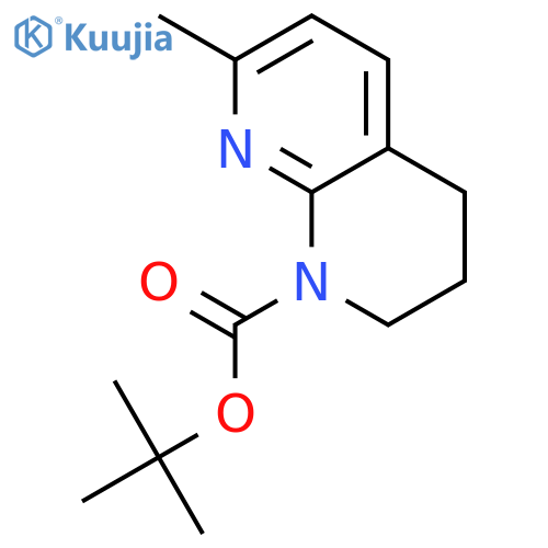 tert-butyl 7-methyl-1,2,3,4-tetrahydro-1,8-naphthyridine-1-carboxylate structure
