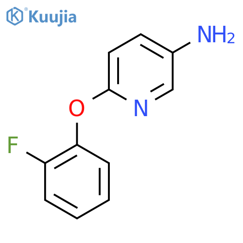 6-(2-fluorophenoxy)pyridin-3-amine structure