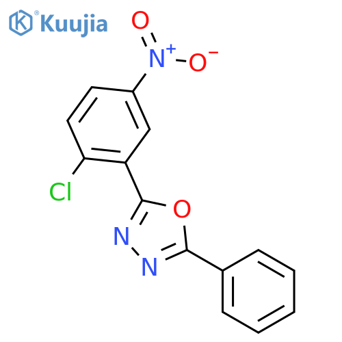 2-(2-Chloro-5-nitrophenyl)-5-phenyl-1,3,4-oxadiazole structure