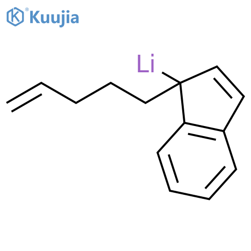Lithium, [1-(4-pentenyl)-1H-inden-1-yl]- structure