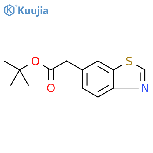 tert-butyl 2-(benzo[d]thiazol-6-yl)acetate structure