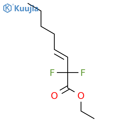 3-Octenoic acid, 2,2-difluoro-, ethyl ester, (3E)- structure