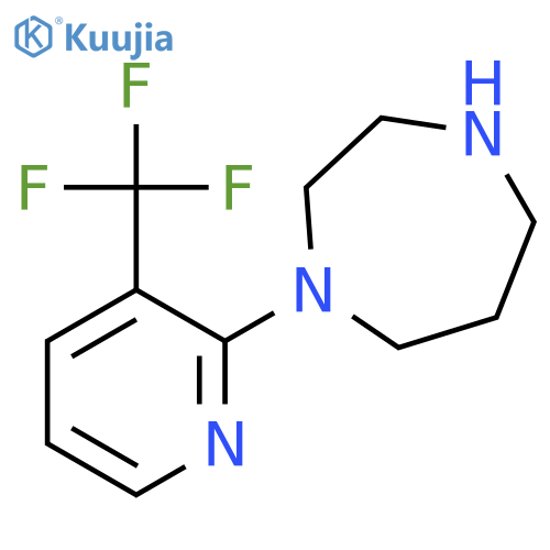 1-[3-(Trifluoromethyl)pyrid-2-yl]-1,4-diazepane structure