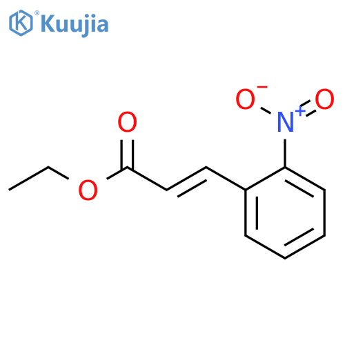 2-Propenoic acid,3-(2-nitrophenyl)-, ethyl ester structure
