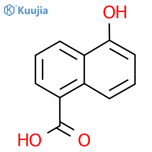 5-hydroxynaphthalene-1-carboxylic acid structure
