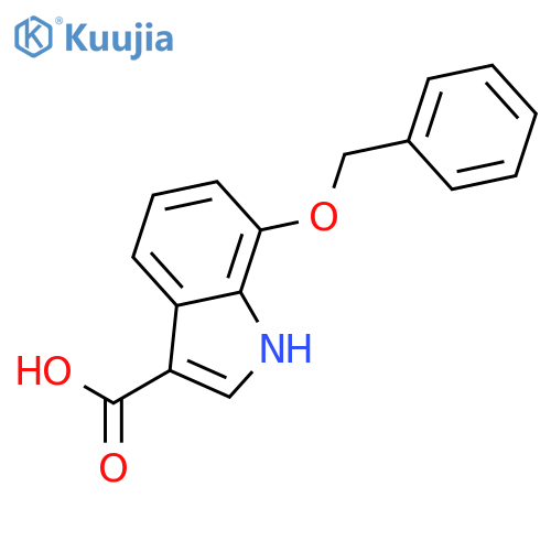7-Benzyloxy-1H-indole-3-carboxylic acid structure