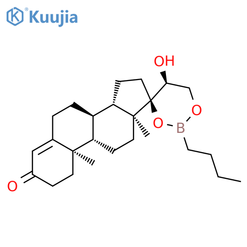 (4R,5S,8'R,9'S,10'R,13'S,14'S)-2-Butyl-5-hydroxy-10',13'-dimethylspiro[1,3,2-dioxaborinane-4,17'-2,6,7,8,9,11,12,14,15,16-decahydro-1H-cyclopenta[a]phenanthrene]-3'-one structure