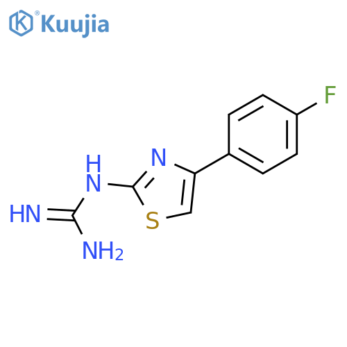 N-4-(4-Fluorophenyl)-1,3-thiazol-2-ylguanidine structure