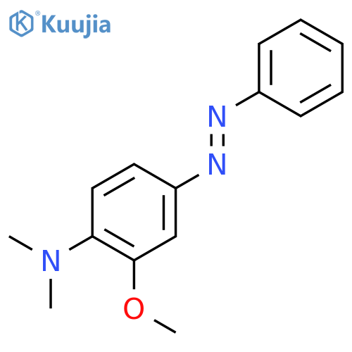 Benzenamine,2-methoxy-N,N-dimethyl-4-(2-phenyldiazenyl)- structure