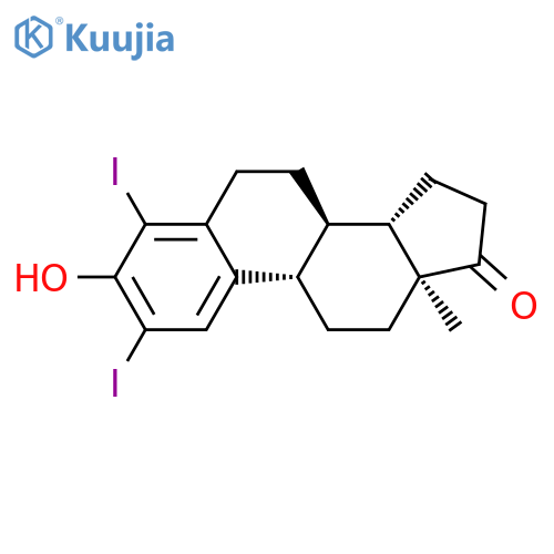 Estra-1,3,5(10)-trien-17-one, 3-hydroxy-2,4-diiodo- structure