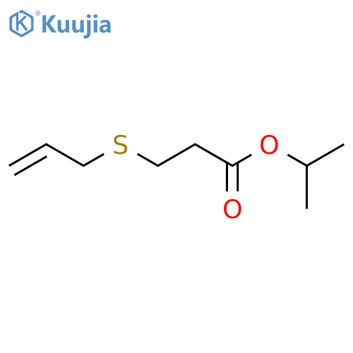 Propionic acid, 3-(allylthio)-, isopropyl ester structure