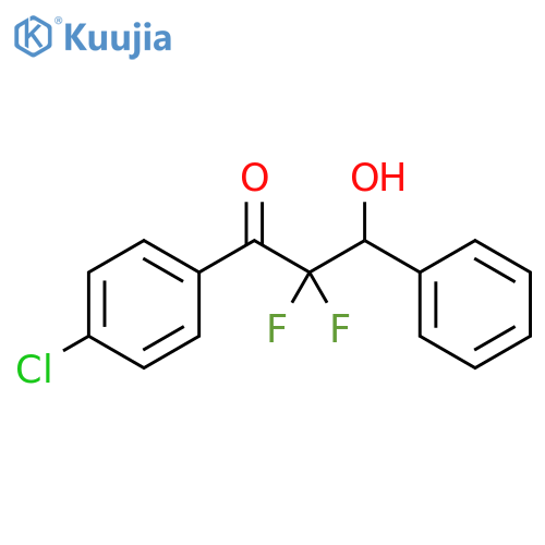 1-Propanone, 1-(4-chlorophenyl)-2,2-difluoro-3-hydroxy-3-phenyl- structure