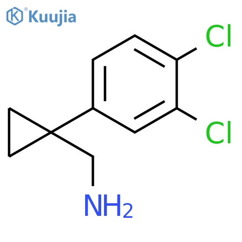 1-(3,4-dichlorophenyl)cyclopropylmethanamine structure
