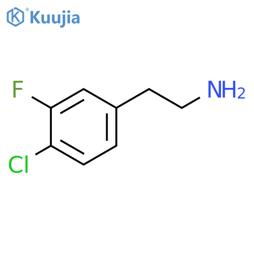 2-(4-chloro-3-fluorophenyl)ethan-1-amine structure