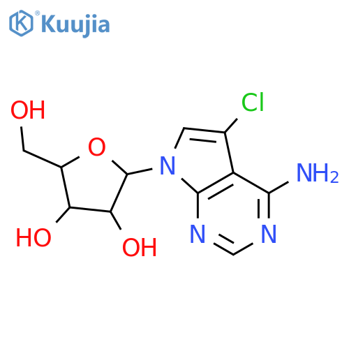 7H-Pyrrolo[2,3-d]pyrimidin-4-amine,5-chloro-7-b-D-ribofuranosyl- structure