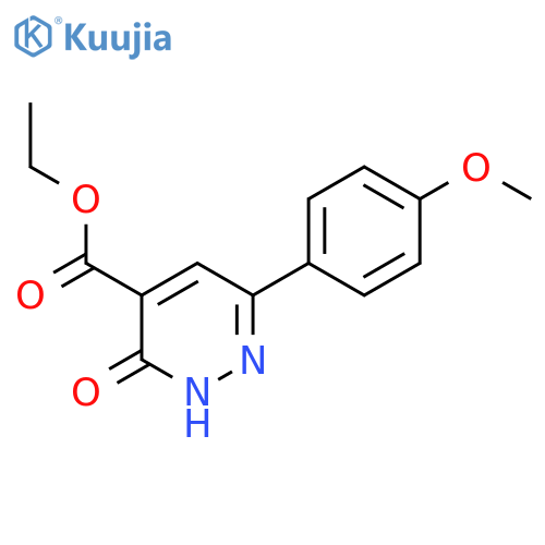 Ethyl 6-(4-methoxyphenyl)-3-oxo-2,3-dihydropyridazine-4-carboxylate structure