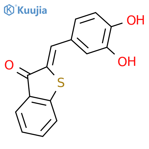Benzo[b]thiophen-3(2H)-one, 2-[(3,4-dihydroxyphenyl)methylene]- structure
