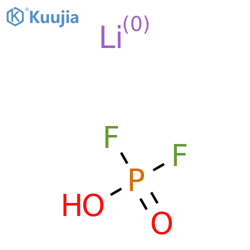 Phosphorodifluoridic acid, lithium salt (1:1) structure