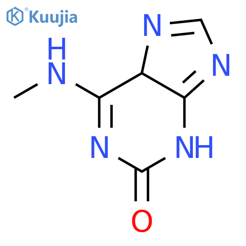 2H-Purin-2-one,1,3-dihydro-6-(methylamino)- structure
