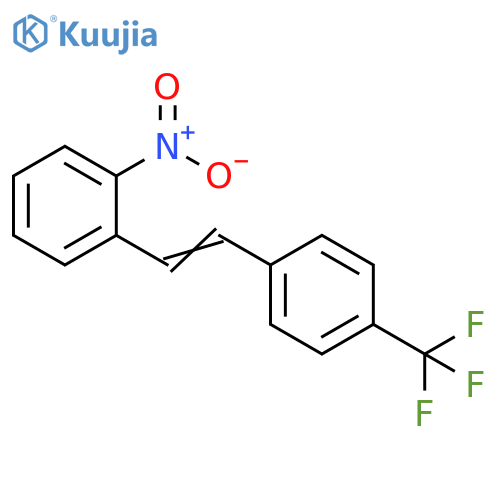 Benzene, 1-nitro-2-[2-[4-(trifluoromethyl)phenyl]ethenyl]- structure