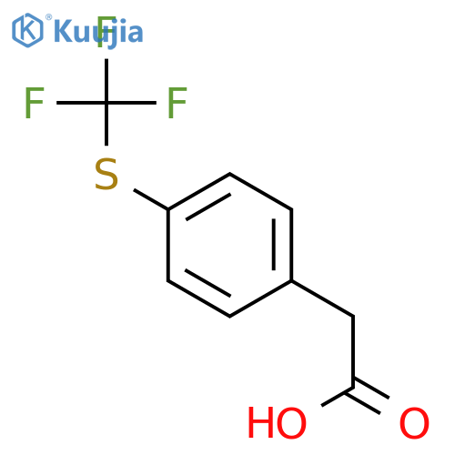 4-(Trifluoromethylthio)phenylacetic Acid structure