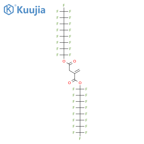 Butanedioic acid, methylene-, bis(heptadecafluorooctyl) ester structure