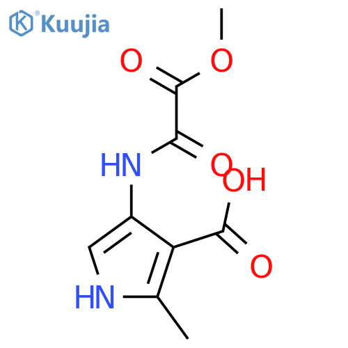1H-Pyrrole-3-carboxylic acid, 4-[(methoxyoxoacetyl)amino]-2-methyl- structure
