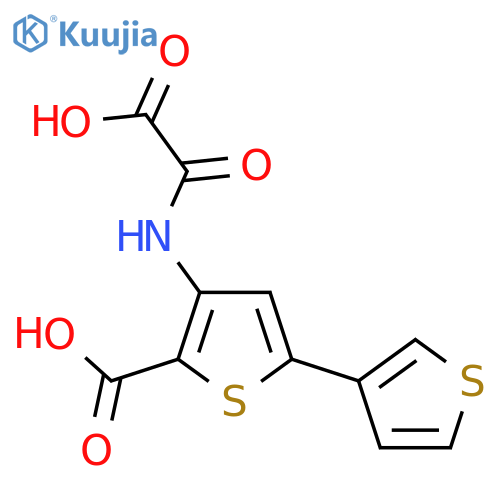 [2,3'-Bithiophene]-5-carboxylic acid, 4-[(carboxycarbonyl)amino]- structure