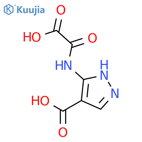 1H-Pyrazole-4-carboxylicacid, 3-[(carboxycarbonyl)amino]- structure