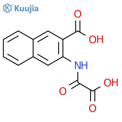 2-Naphthalenecarboxylic acid, 3-[(carboxycarbonyl)amino]- structure