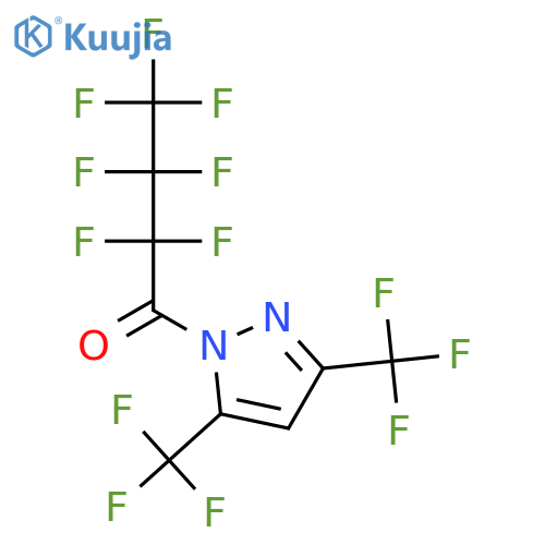 1-HEPTAFLUOROBUTANOYL-3,5-BIS(TRIFLUOROMETHYL)PYRAZOLE structure