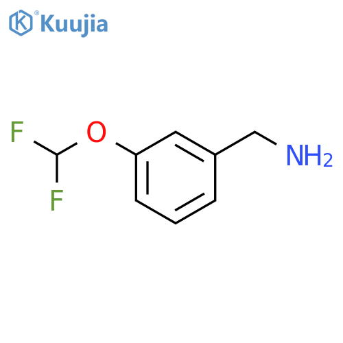 1-[3-(difluoromethoxy)phenyl]methanamine structure