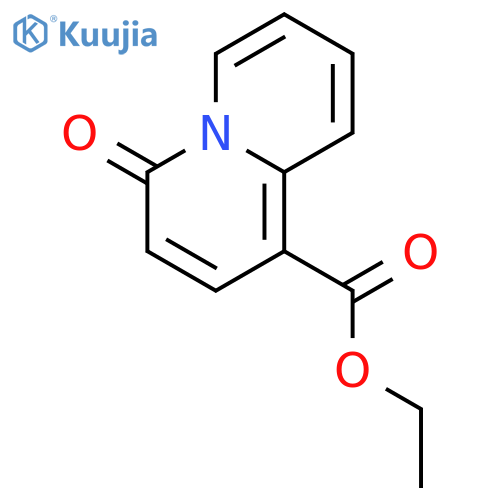 4H-Quinolizine-1-carboxylicacid, 4-oxo-, ethyl ester structure