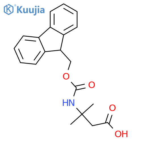 Fmoc-3-amino-3-methyl-butyric acid structure