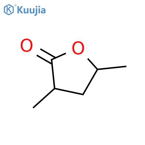 2(3H)-Furanone, dihydro-3,5-dimethyl-, trans- structure