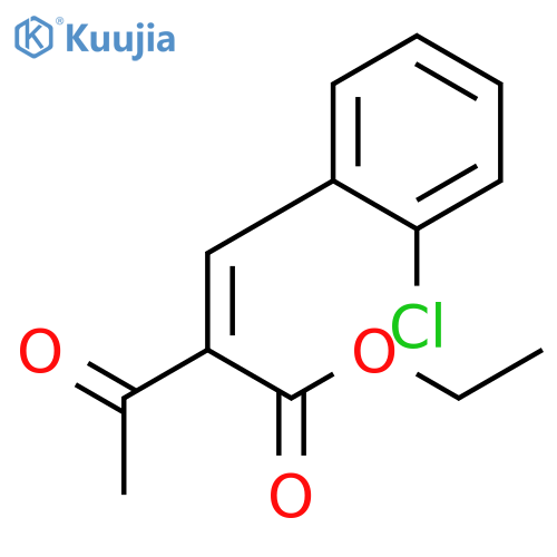 Butanoic acid, 2-[(2-chlorophenyl)methylene]-3-oxo-, ethyl ester, (2Z)- structure