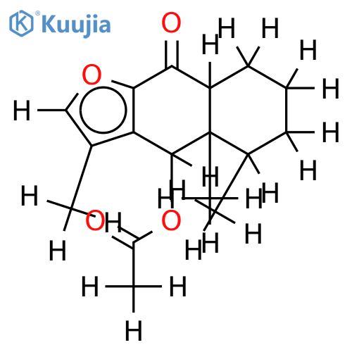 6beta-acetoxy-10betaH-furanoeremophil-9-one structure
