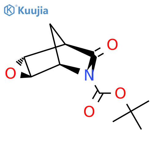 Rel-(1S,2R,4S,5R)-tert-butyl 7-oxo-3-oxa-6-azatricyclo[3.2.1.02,4]octane-6-carboxylate structure