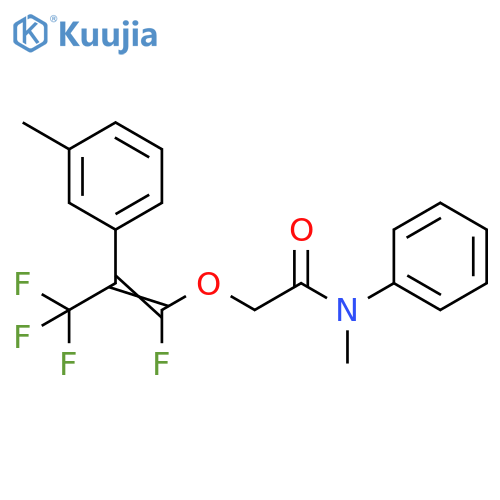 Acetamide,N-methyl-N-phenyl-2-[[1,3,3,3-tetrafluoro-2-(3-methylphenyl)-1-propenyl]oxy]- structure